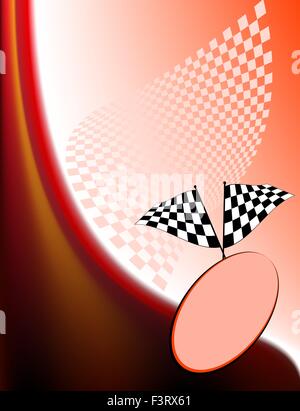 Race Card Design Vector Art Stock Vector