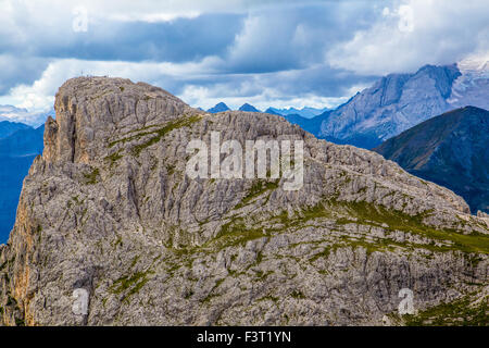 Italy Veneto Sass de Stria seen from the path of Kaiserjager Stock Photo