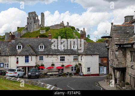 Corfe Castle, Dorset Stock Photo
