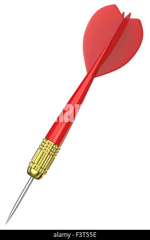 Isolated classic Dart Arrow. White background. Stock Photo