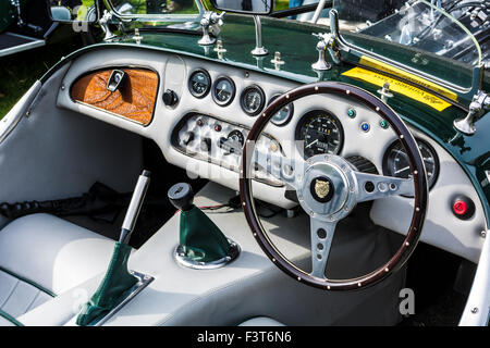 Vintage Jaguar cockpit Stock Photo
