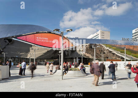 The main entrance to Birmingham Grand Central Shopping Centre and New Street Station, Birmingham, England, UK Stock Photo