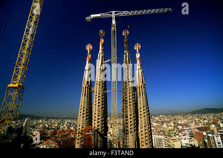 Spain, Barcelona, Sagrada Familia, architect Antoni Gaudì Stock Photo