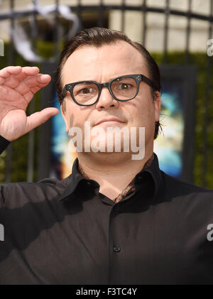 JACK BLACK US film actor in October 2015. Photo Jeffrey Mayer Stock Photo