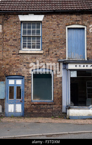 An abandoned shop in Coalbrookdale, Ironbridge, Shropshire, UK Stock Photo