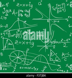 Math Seamless Background Pattern Texture Stock Vector