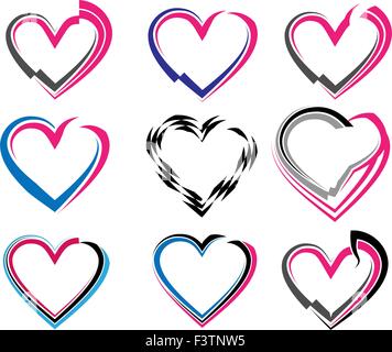 Tattoo Heart Design Vector Art Stock Vector