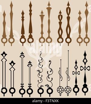 Clock Hands (Arms) Vector Art Stock Vector