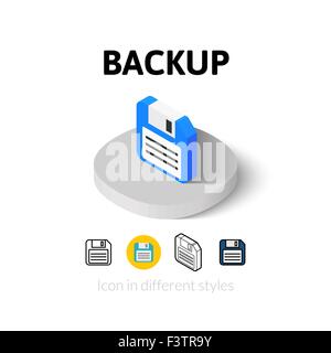 Backup icon in different style Stock Vector