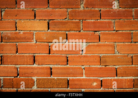 A wall with red bricks Stock Photo