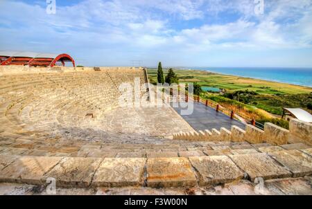 The arcaeological site of the ancient city of Kourio which is located in the district of Limassol, Cyprus. A view of the ancient Stock Photo