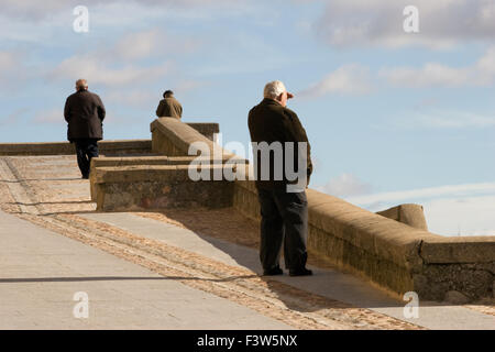 Old man looking away Stock Photo