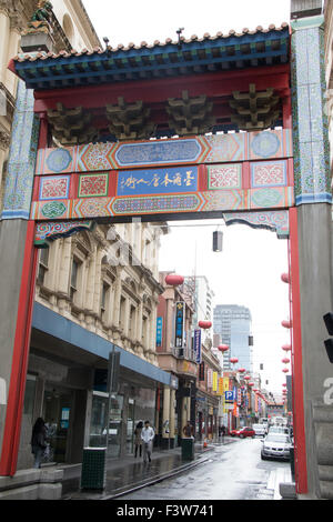 Chinatown Precinct in Melbourne. Stock Photo
