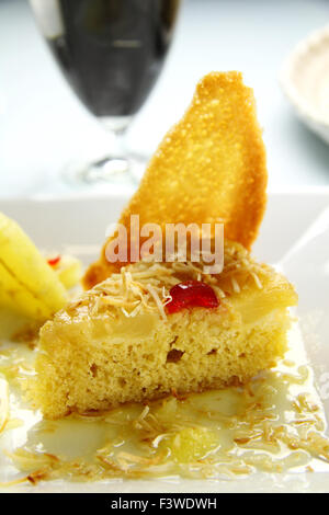 Pineapple Upside Down Cake Stock Photo
