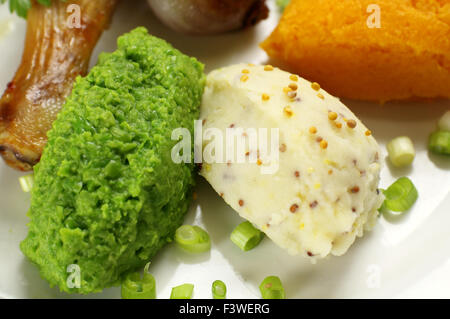 Mashed Peas And Potato Stock Photo