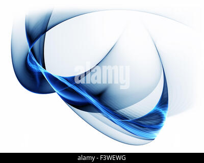 dynamic blue abstract backgrounds on white Stock Photo