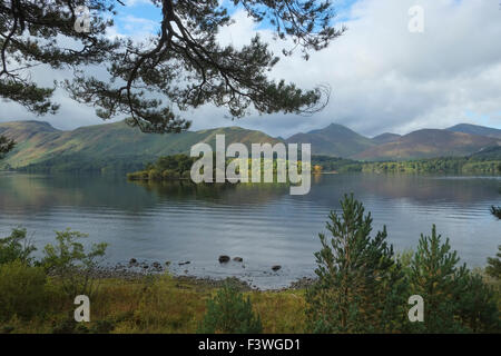 View of Derwent Water in the Lake District close to Keswick in the Lake District Stock Photo