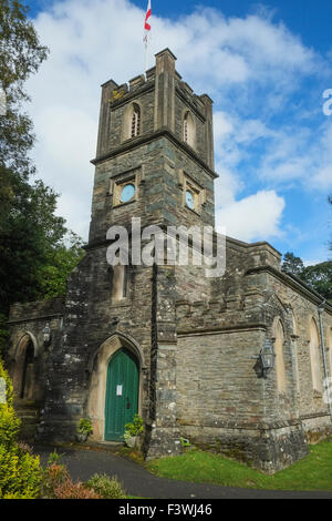 St Mary's Church, at Rydal is a short walk from Ambleside in the Lake District, UK. Stock Photo