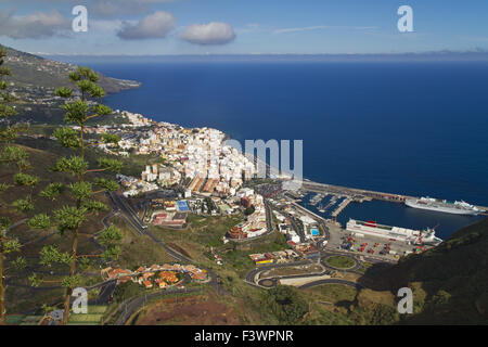 View, to Santa Cruz de La Palma Stock Photo