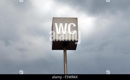 Sign of water closet Stock Photo