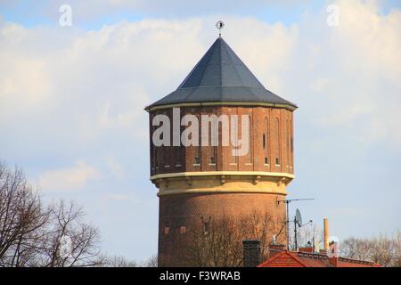old water tower in leipzig Stock Photo