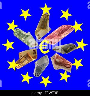 european notes Stock Photo