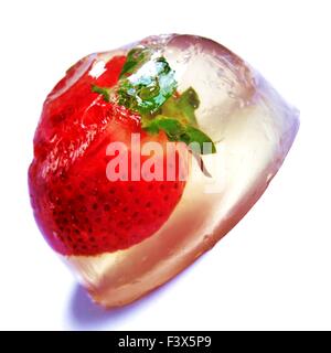 Fruit in Jelly Stock Photo