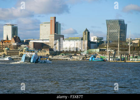 Landungsbrücken Hamburg Stock Photo