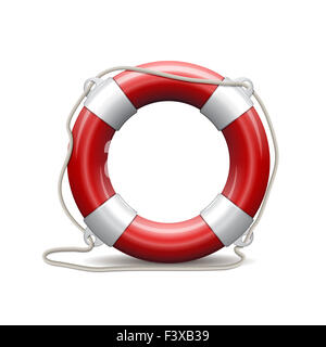 Red life buoy. Stock Photo