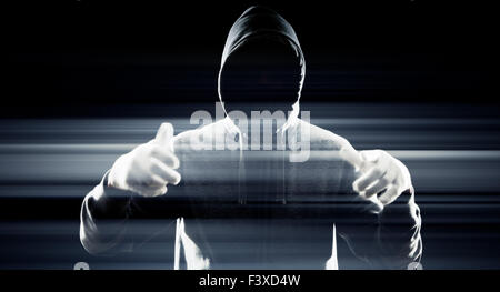 Computer communication in future concept Stock Photo