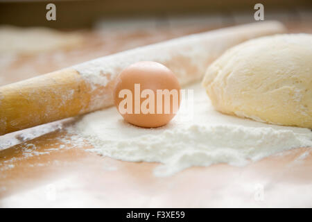 egg and dough Stock Photo