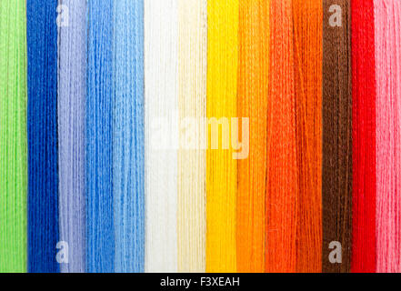 woolen colorful threads Stock Photo