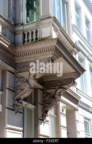 balcony in old town Stock Photo