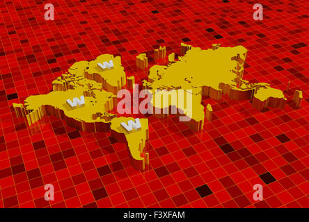World map texture background. 3d rendering Stock Photo - Alamy