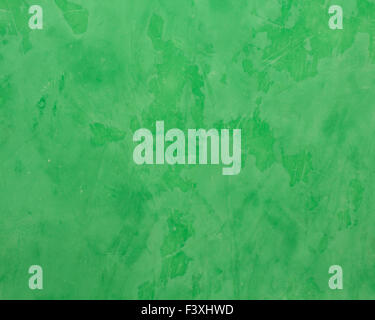 Background of green Venetian plaster. Stock Photo