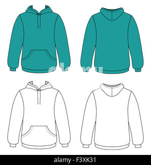 Outline hoodie illustration Stock Photo