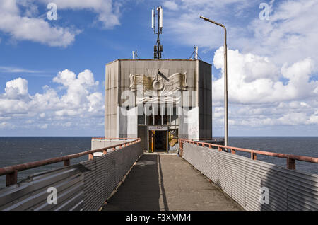 Elevator to the beach, Swetlogorsk, Russia Stock Photo