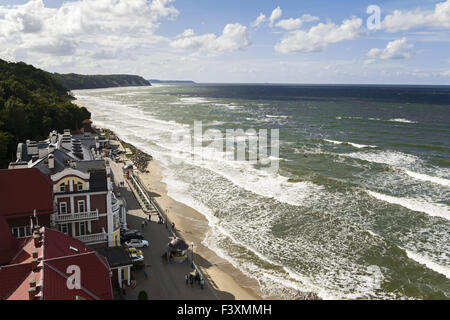 Sea front of  Swetlogorsk, Russia Stock Photo