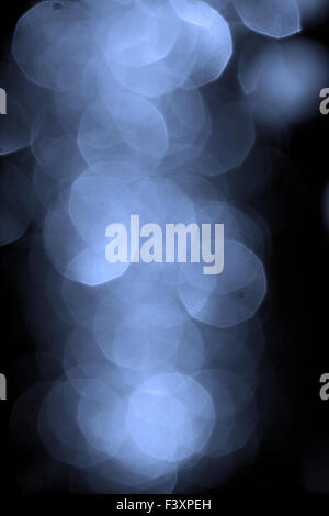 Abstract background blue bokeh circles Stock Photo