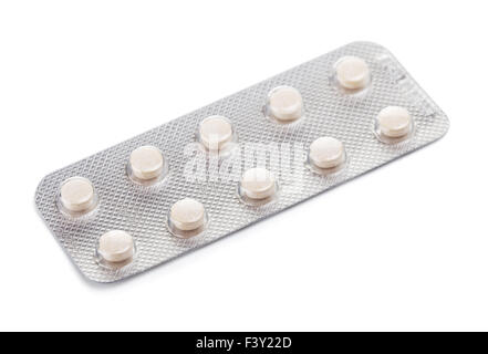 Pills in Blister Stock Photo