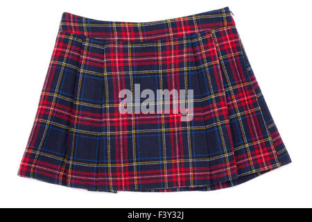 Short plaid skirt Stock Photo