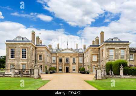 The front of Althorp house, seat of Earl Spencer and childhood home of Diana Princess of Wales, Northamptonshire, England, UK Stock Photo