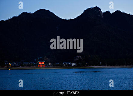 Japan, Miyajima island, Chugoku, the Itsukushima shrine. Stock Photo