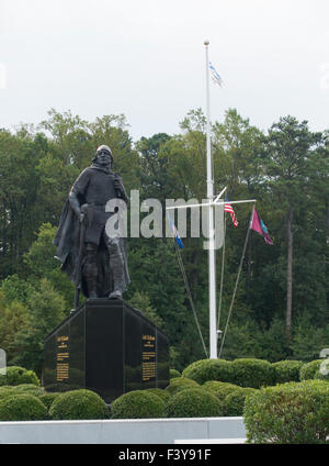 Leif Erikson statue Mariners Museum in Newport News Virginia Stock Photo