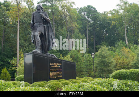 Leif Erikson statue Mariners Museum in Newport News Virginia Stock Photo