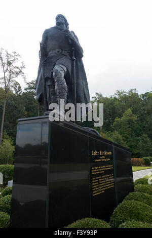 Leif Erikson statue Mariners Museum in Newport News Virginia Stock Photo