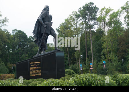 Leif Erikson statue Mariners Museum in Newport News Virginia Stock Photo