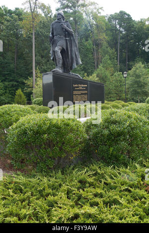 Leif Erikson statue Mariners Museum in Newport News Virginia Stock Photo