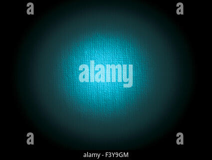 Turquoise colored canvas spot Stock Photo