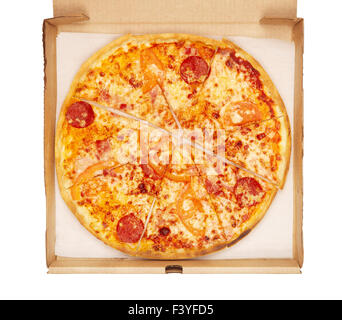 Pizza In Box Stock Photo